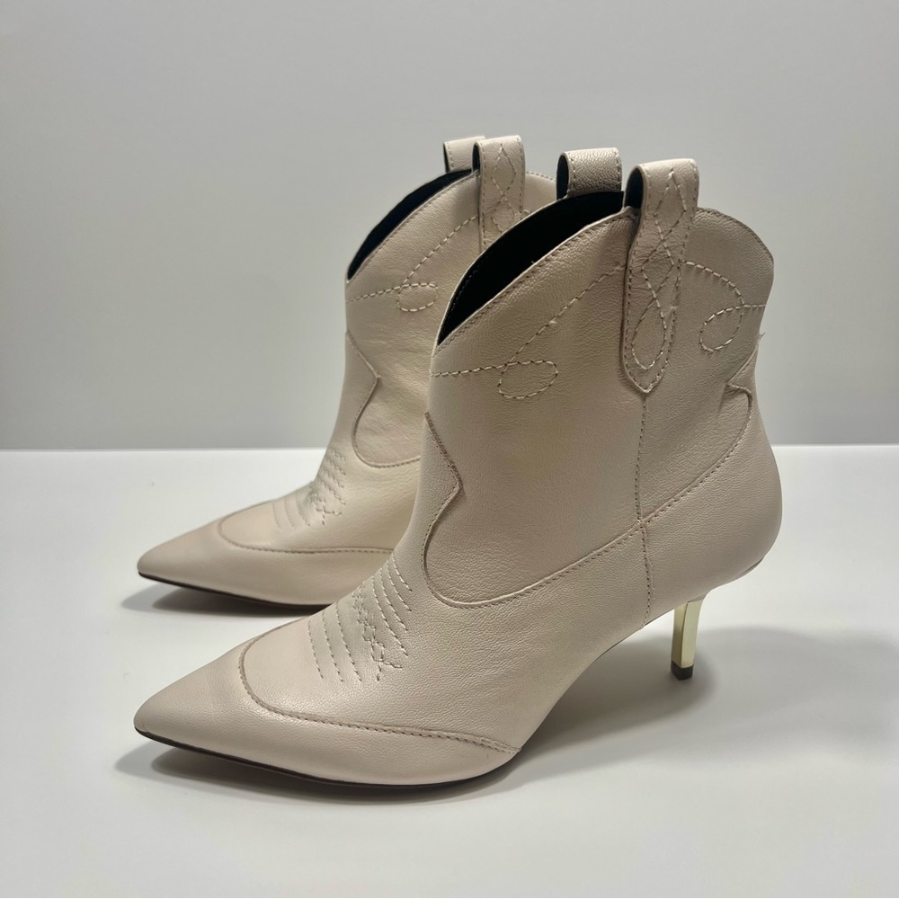 NWT Jessica Simpson Nelda Leather Western Booties 7M